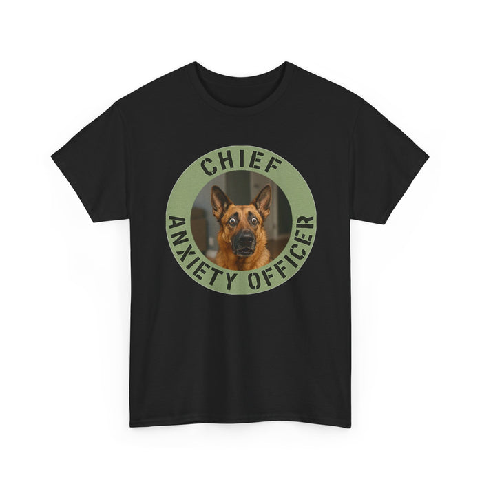 Chief Anxiety Officer Tee — Funny German Shepherd Dog Shirt