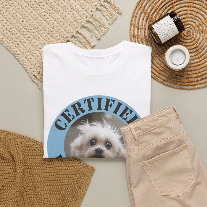 Certified Velcro Dog T-Shirt — Funny Small Dog Lover Tee