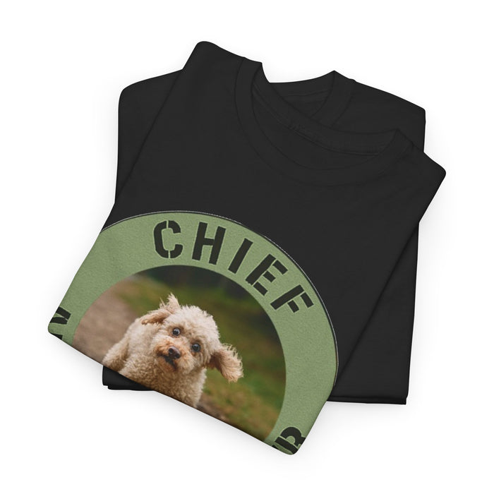 Chief Anxiety Officer T-Shirt — Cute Puppy Graphic Tee for Anxious Dog Lovers