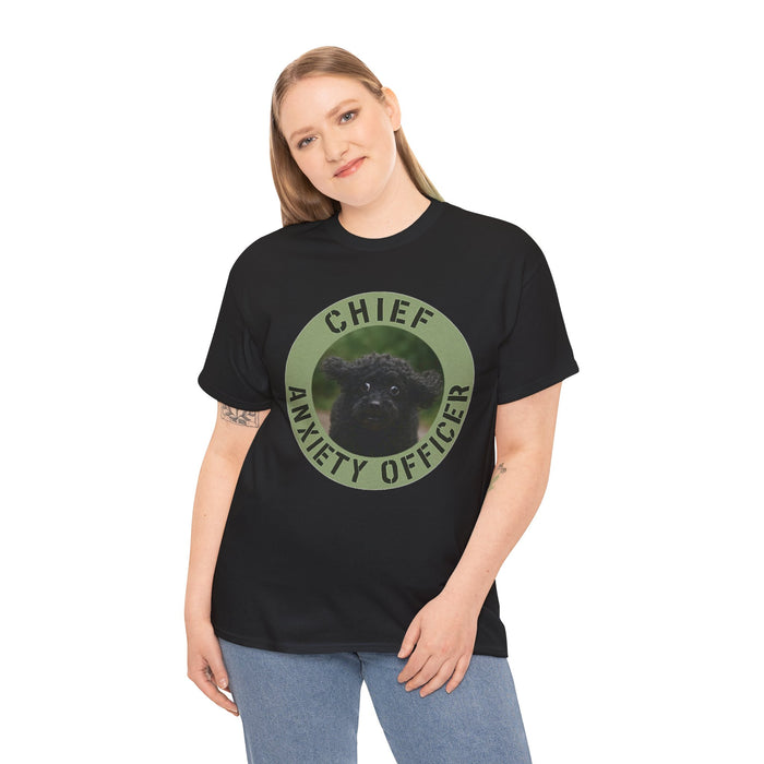 Chief Anxiety Officer T-Shirt – Funny Cute Pug Anxiety Tee