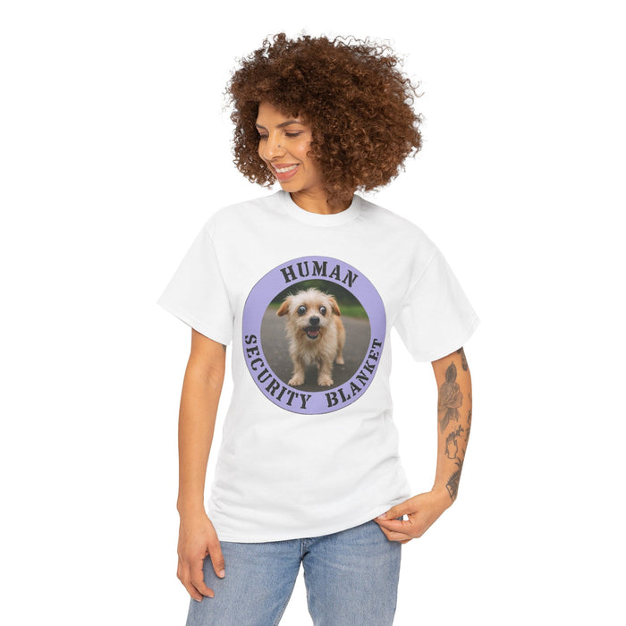 T‑Shirt — "Human Security Blanket" Cute Puppy Graphic Tee